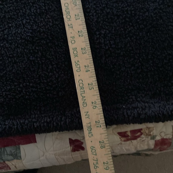 Manfinity black XL pullover hoodie fuzzy Y2K cozy mens quarter zip - Picture 6 of 7